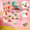 64Pcs 16 Styles Opaque Resin Cabochon CRES-TA0001-18-5