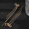 304 Stainless Steel Tassel Stud Earrings EJEW-F353-04G-3