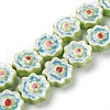 Handmade Porcelain Flower Beads PORC-J008-04C-2