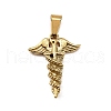 304 Stainless Steel Pendants STAS-M121-02G-1
