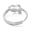 Non-Tarnish 304 Stainless Steel Hollow Heart Adjustable Rings RJEW-D006-15P-3