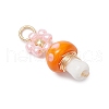 Copper Handmade Lampwork Pendants PALLOY-MZ00667-4