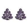 Christmas Tree Polymer Clay Rhinestone Beads CLAY-NH0001-14C-1