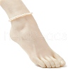 Mother's Day Jewellery Natural Pearl Rice Beaded Anklets AJEW-AN00534-3