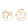 Adjustable Brass Finger Rings RJEW-O041-01G-2