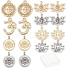 SUNNYCLUE 24Pcs 8 Style Alloy Pendants FIND-SC0001-43-1