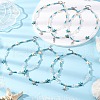 6Pcs Gemstone Pendant Necklaces NJEW-JN05346-1