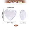 Openable Transparent Plastic Pendants FIND-WH0148-327-2
