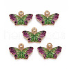 Alloy Enamel Pendants ENAM-N055-014D-NR-1