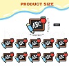 10Pcs Cartoon Blackboard Letter Silicone Focal Beads JX885A-2
