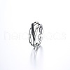 925 Sterling Silver Adjustable Cuff Rings FS-WG8C750-01-2