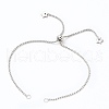 Tarnish Resistant 304 Stainless Steel Slider Bracelets Making AJEW-JB00784-2