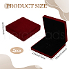 Square Velvet Jewelry Gift Boxes CON-WH0089-113A-2