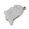 Non-Tarnish 304 Stainless Steel Pendants STAS-C095-28P-2