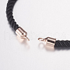 Nylon Twisted Cord Bracelet Making MAK-F019-04-3
