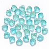 Transparent Spray Painted Glass Beads X-GLAA-T016-04A-1
