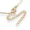 304 Stainless Steel Pendant Necklaces NJEW-O108-29-4
