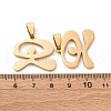 201 Stainless Steel Pendants STAS-V014-01A-G-3