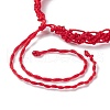 Nylon Thread Braided Cord Bracelet BJEW-JB07412-01-5