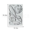 DIY Monstera Leaf & Feather Food Grade Silicone Molds FEAT-PW0001-024A-2