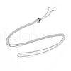 Non-Tarnish Adjustable 201 Stainless Steel Slider Necklaces NJEW-L156-001P-1
