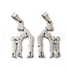 Non-Tarnish Mother's Day/Teachers' Day 201 Stainless Steel Pendants STAS-K251-013-1