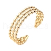 Three-layer 304 Stainless Steel Cuff Bangles for Women BJEW-U032-08G-2