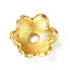 6-Petal Alloy Enamel Bead Caps FIND-G029-04G-02-2