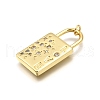 Brass Micro Pave Cubic Zirconia Pendants KK-K401-30G-2