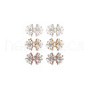  6Pcs 3 Colors Alloy with Glass Rhinestone Bowknot AJEW-NB0006-23-7