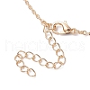 Colorful Glass Round Beaded Pendant Necklaces NJEW-JN04581-01-5
