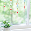 AHADEMAKER 4Pcs Sun Catcher Pendant Decorations HJEW-GA0001-20-5