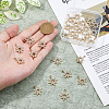 DICOSMETIC 40Pcs UV Plating Alloy Rhinestone Pendants ALRI-DC0001-09-3