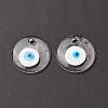 Handmade Lampwork Evil Eye Pendants LAMP-E106-02B-02-1