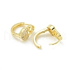 Brass Hoop Earrings EJEW-C112-03G-2