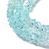 Transparent Glass Bead Strands X-GLAA-H023-03O-4