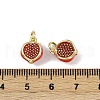 Brass Enamel Pendants KK-H072-18G-04-3