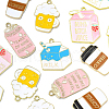 20Pcs 5 Styles Alloy Enamel Pendants ENAM-CJ0005-04-3