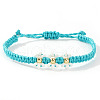 Glass Seed Beaded Braided Bead Beacelets BY5894-10-1