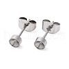 304 Stainless Steel Stud Earring Findings STAS-V003-09P-04-1