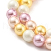 Electroplated Natural Shell Beads Strands SHEL-F008-03A-05-3