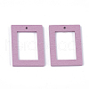 Spray Painted Wood Pendants WOOD-T017-10A-2