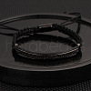 304 Stainless Steel Braided Beads Bracelets WG0F93D-23-1