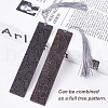   2Pcs 2 Style Blackwood Bookmarks AJEW-PH0001-76-WH-3