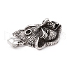 Tibetan Style 304 Stainless Steel Pendants STAS-P305-19AS-3