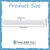Gorgecraft 200Pcs PE Makeup Brush Protector Reusable Expandable Mesh Cover MRMJ-GF0001-51C-2