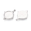 304 Stainless Steel Pendant Cabochon Settings STAS-T065-94P-2