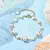 Natural Cultured Freshwater Pearl Beads Link Bracelets for Women BJEW-JB10190-2