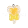 Opaque Resin Pendants RESI-S06-04B-1