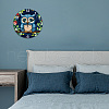 MDF Printed Wall Clock HJEW-WH0058-032-6